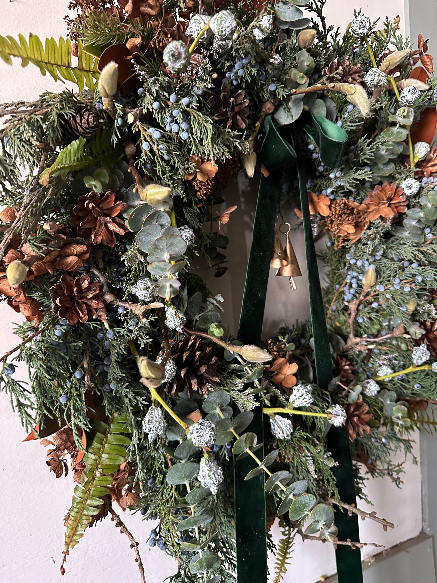 Blue-Green Winter Wreath