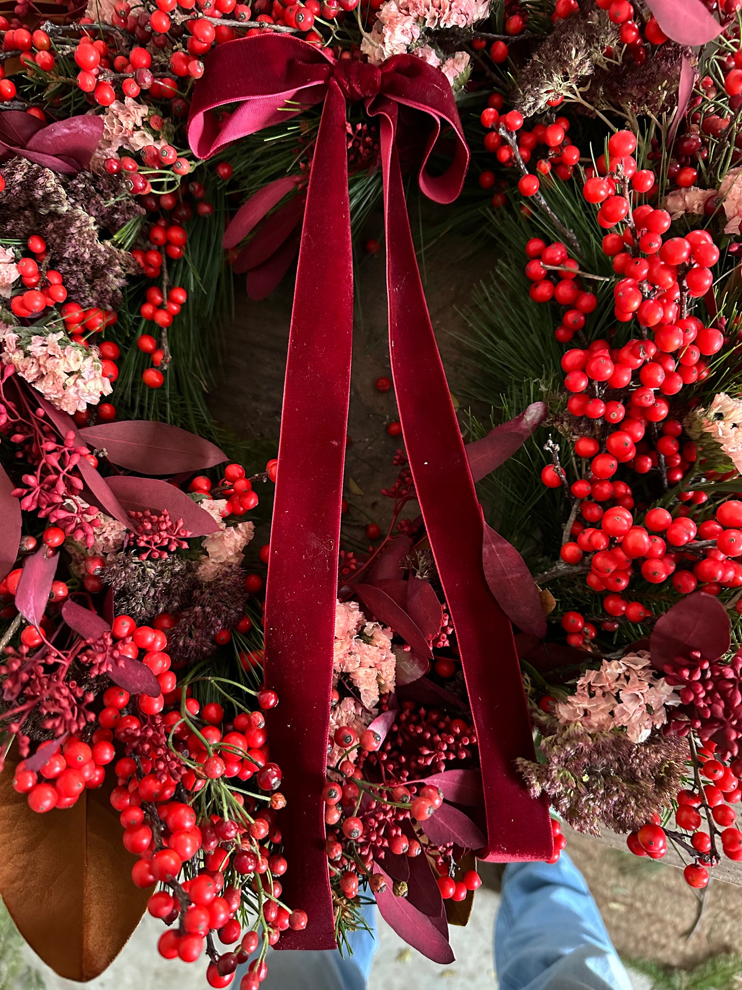 Red Winter Wreath